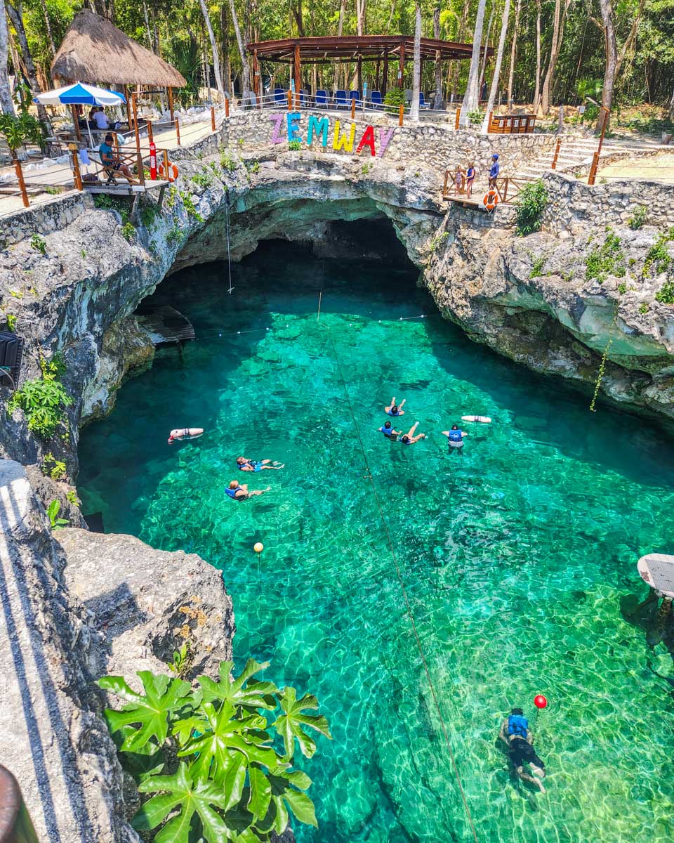 Cenote Zemway in Tulum, Mexico