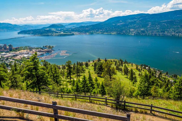 Kelowna, British Columbia, Canada on a sunny day