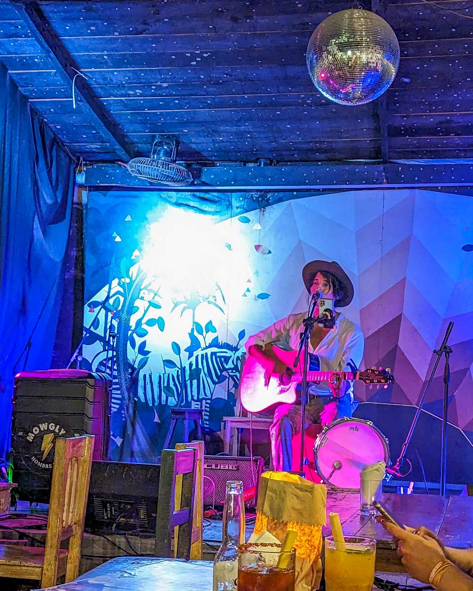 Live music at Batey Mojito and Guarapo Bar in Tulum, Mexico