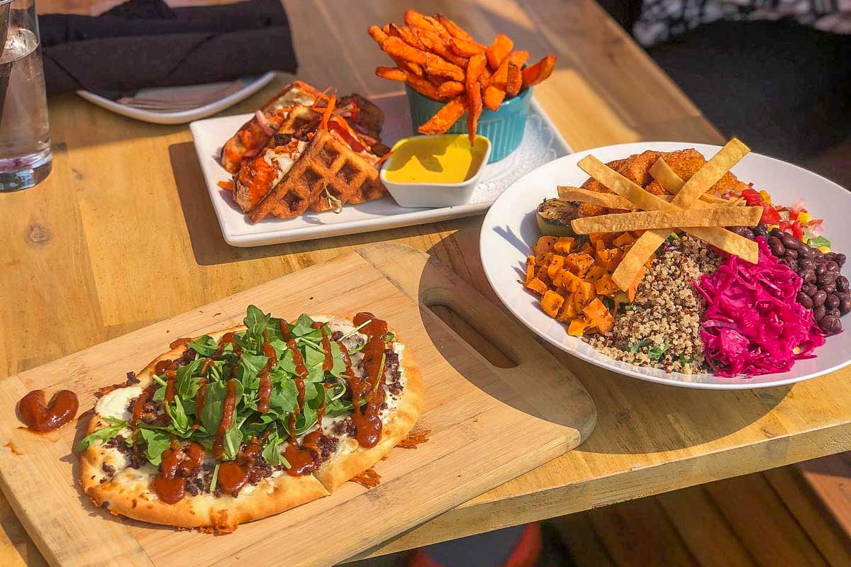 A selection of lunch meals at The Raven Bistro Jasper