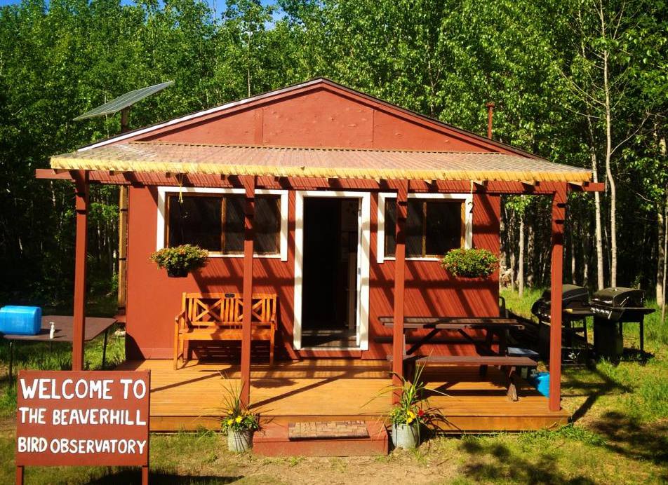 the entrance building at Beaverhill Bird Observatory