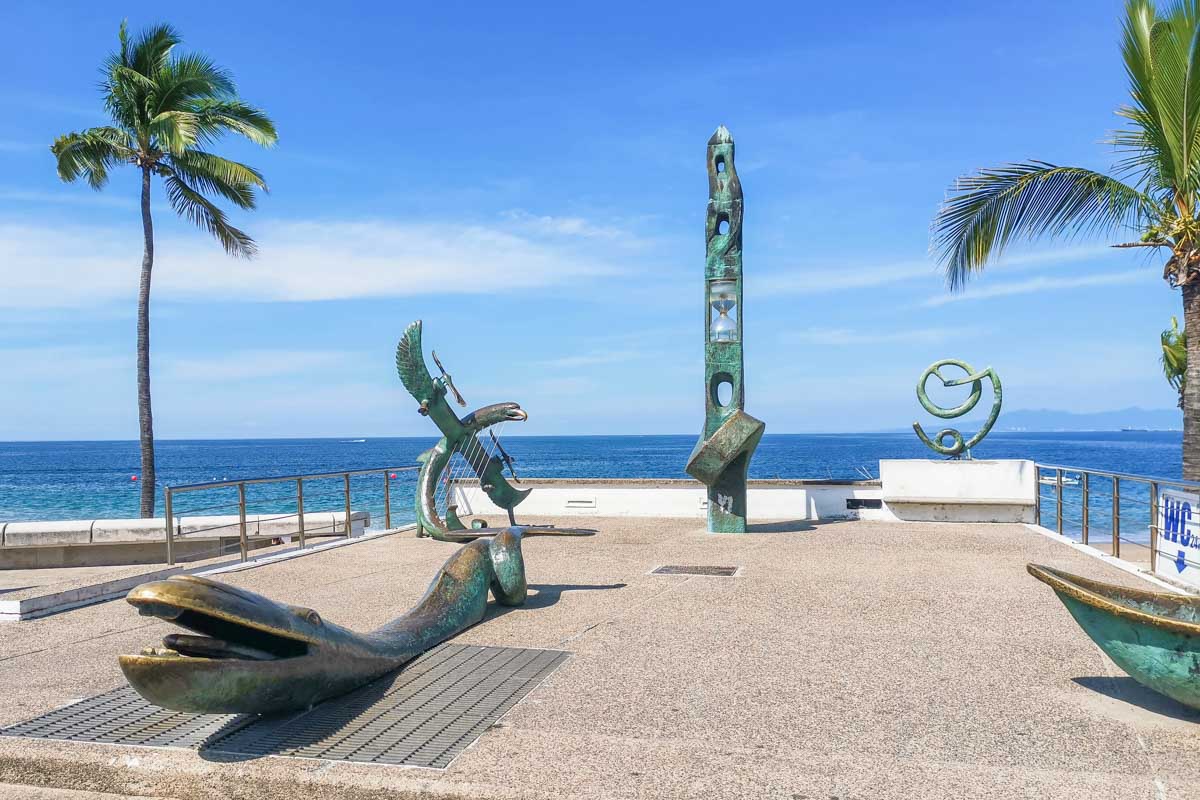 Sculptures on the Puerto Vallarta Malecon