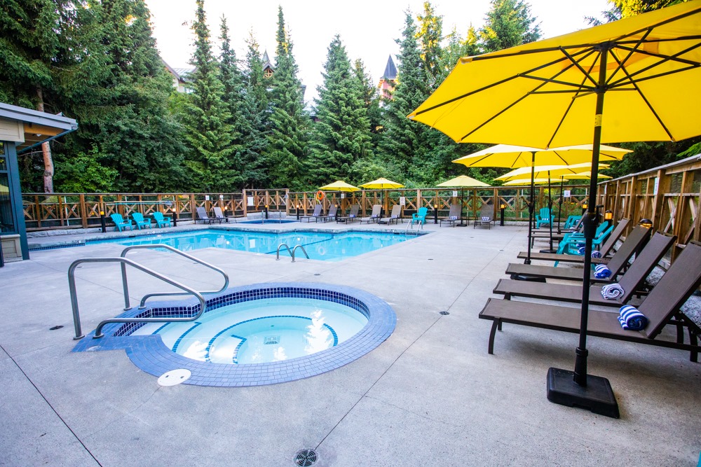 The pool at Whistler Village Suites