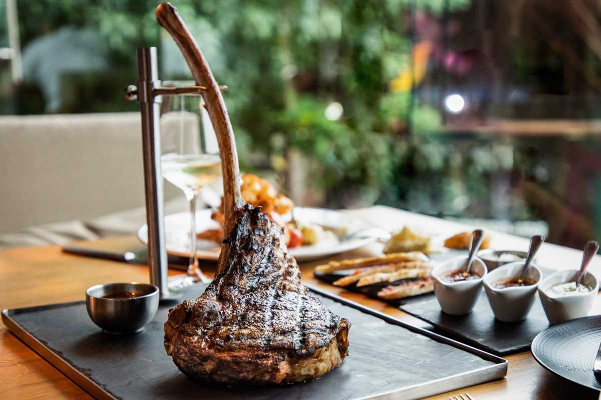 A T-Bone steak at Harry's Prime Steakhouse & Raw Bar