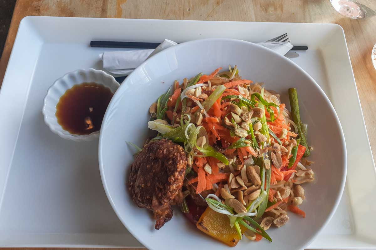 A vegan meal at The Moth Cafe, Edmonton