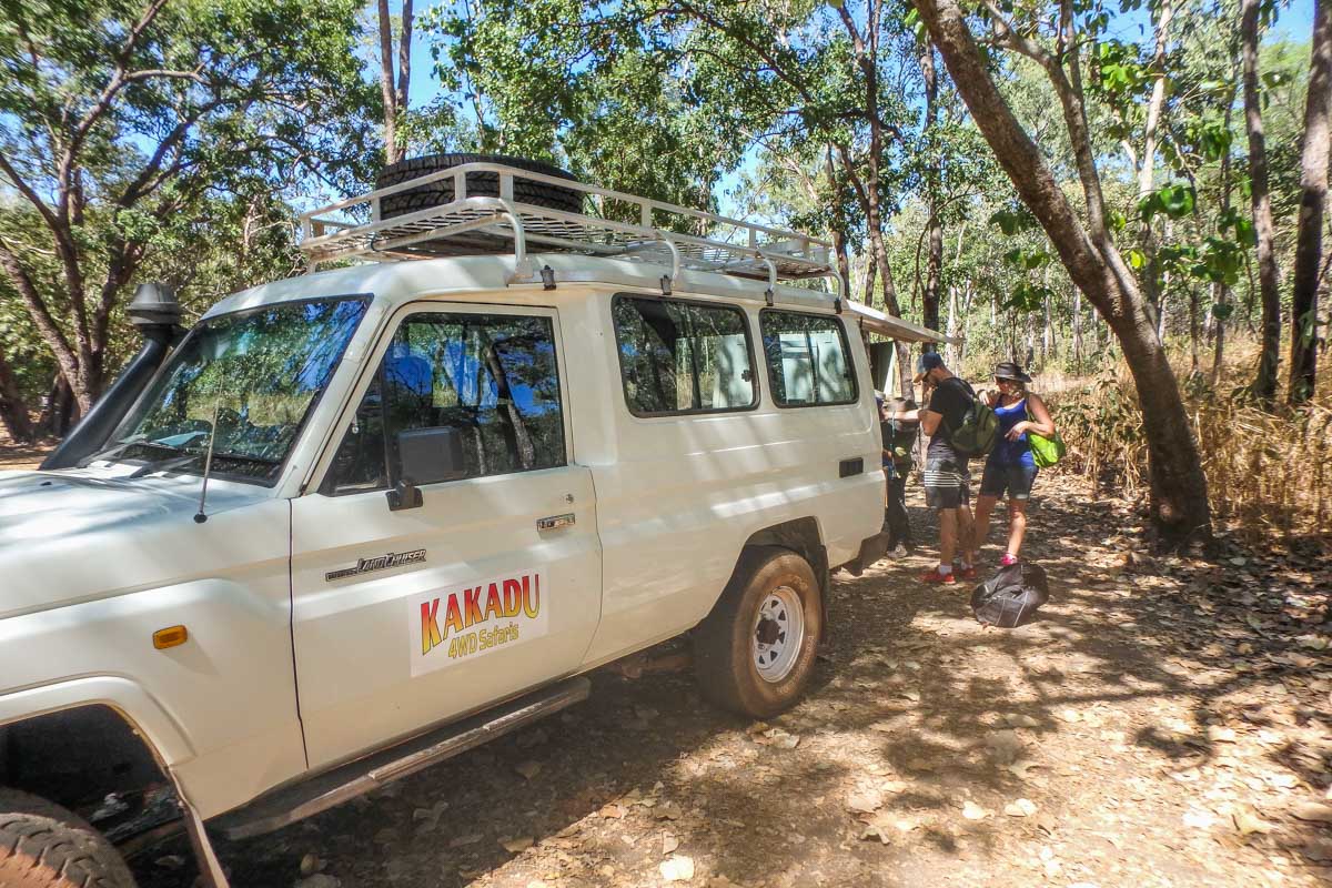 Our 4wd tour vehicle on our tour through Kakadu National Park