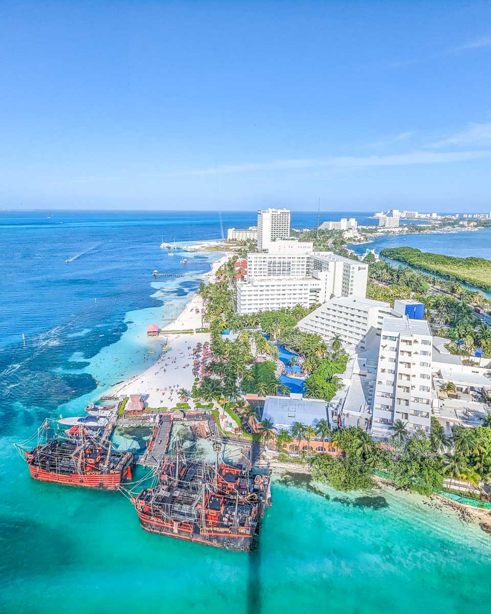 Stunning views from the top of the Cancun Scenic Tower 