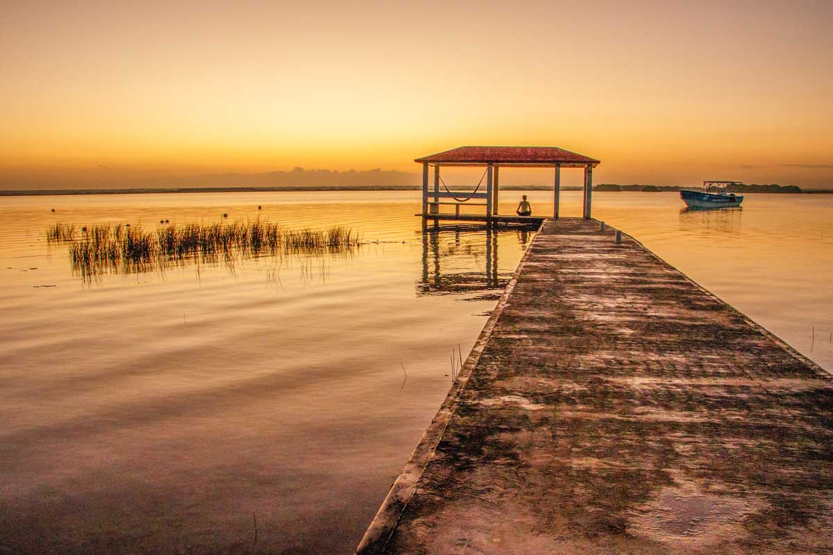 Sunrise on Bacalar Lake
