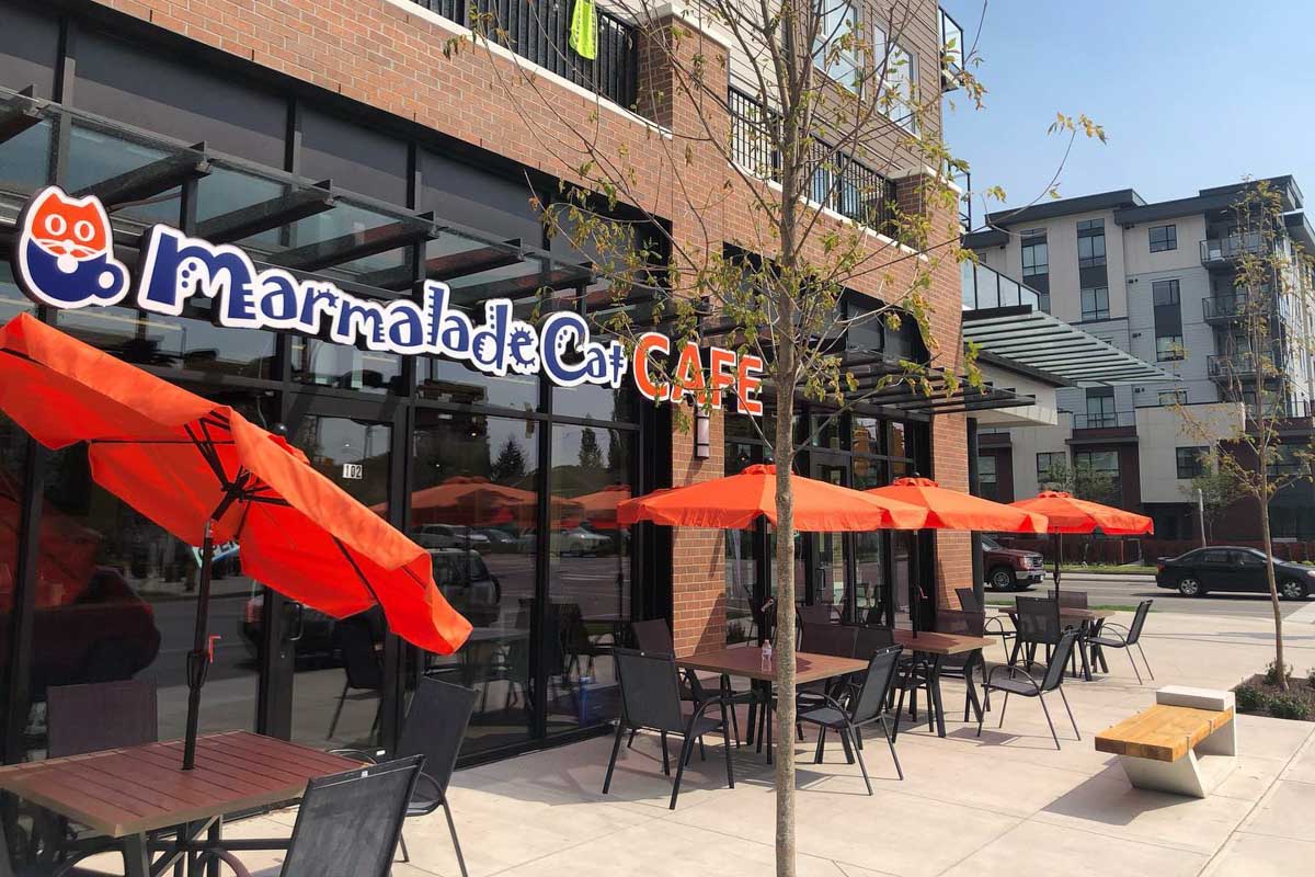 Marmalade Cat Café in Kelowna front of house