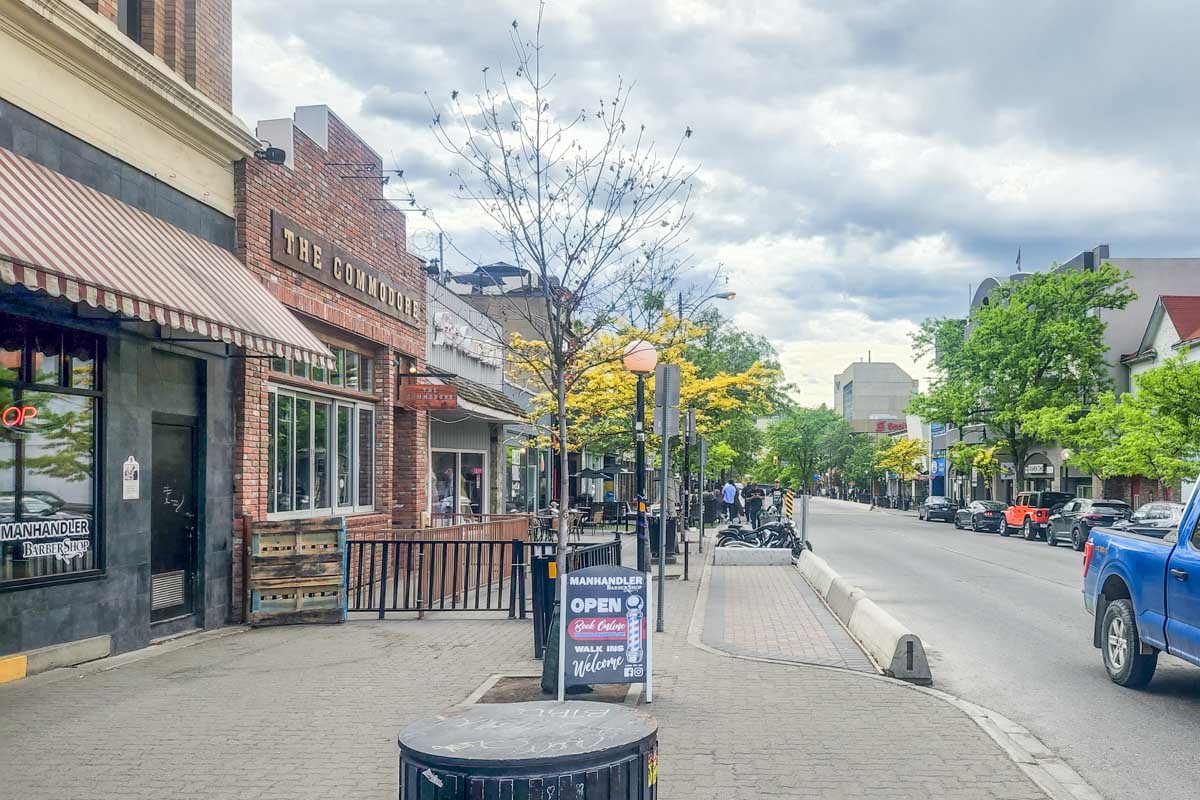 A downtown Kamloops street