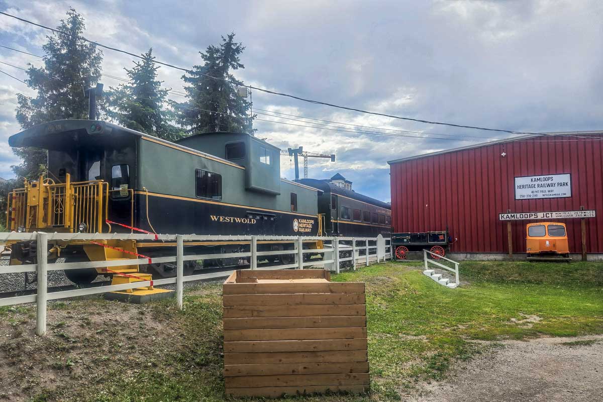 A train at Kamloops Heritage Railway 