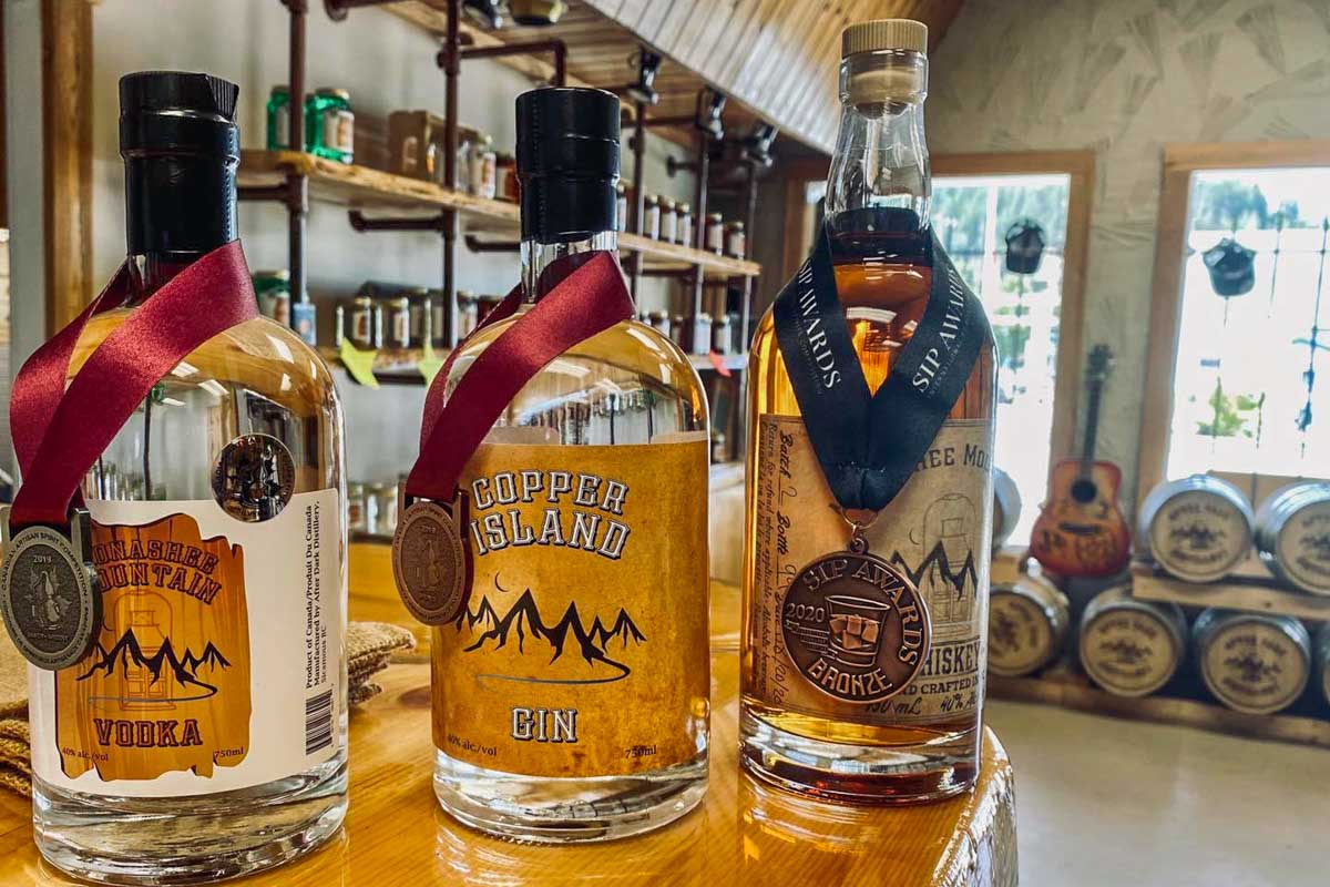 After Dark Distillery bottles