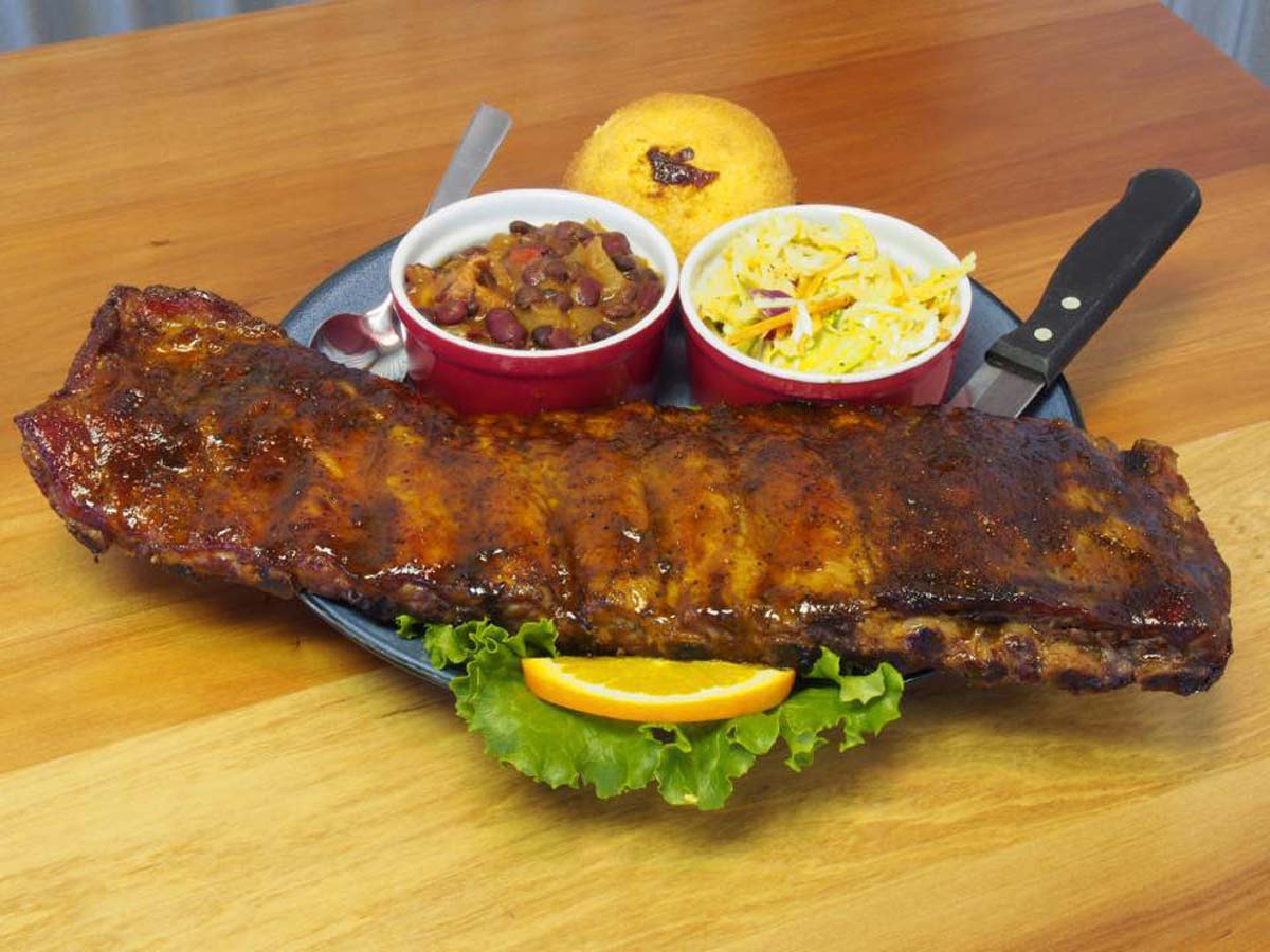 BBQ Ribs at Station Smokehouse BBQ in Vernon, Canada