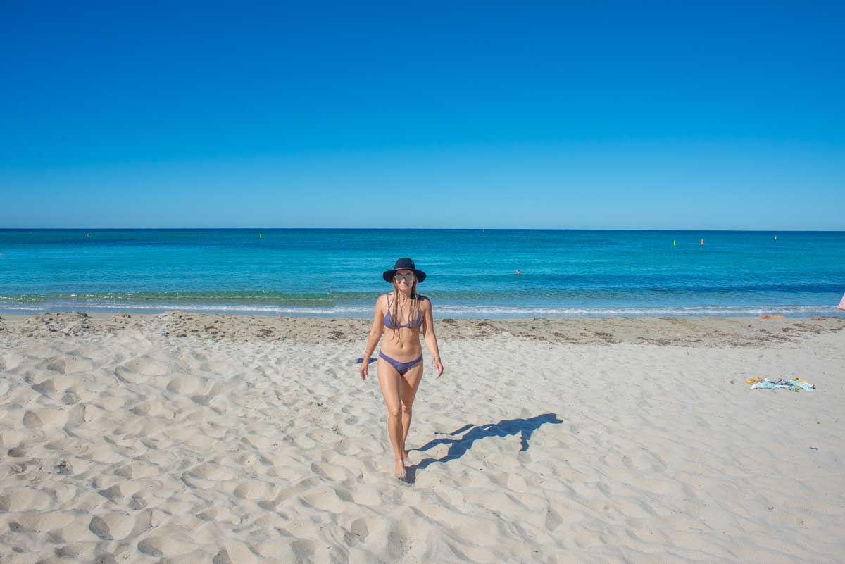 Bailey at Meelup Beach, Australia