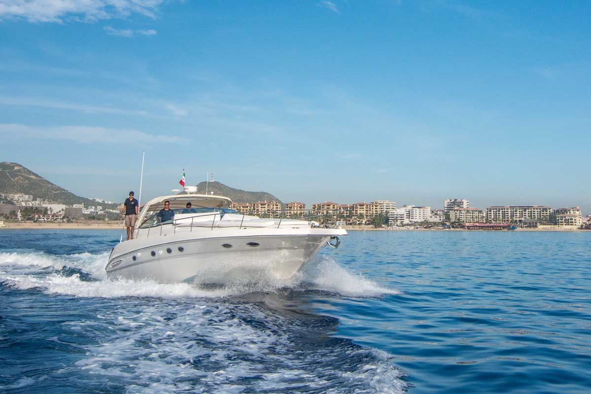 A private yacht owned by Cabo Sailing in Mexico 