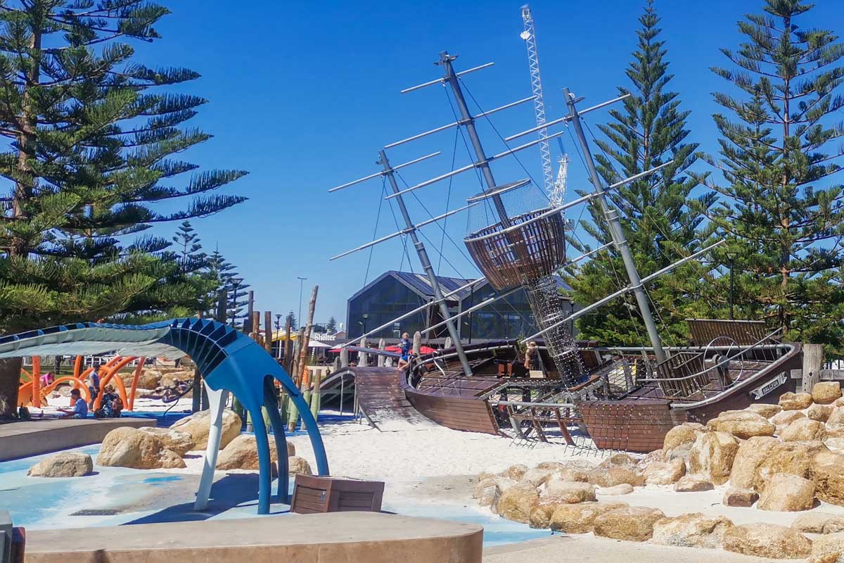 Free kids waterpark in Busselton, Australia