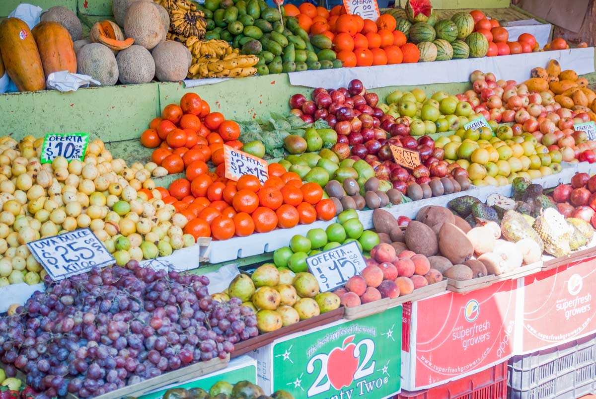 Fresh fruit and veg at Mercado Libertad - San Juan de Dios, Guadalajara, Mexico