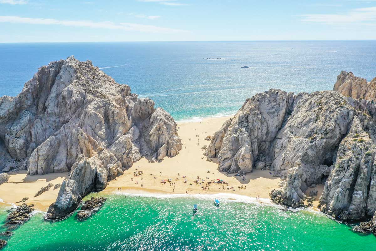 Lovers Beach from above, Cabo San Lucas, Mexico