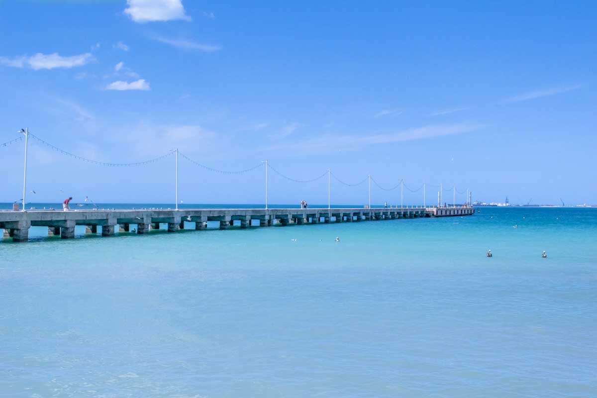 Progreso Beach near Merida, Mexico