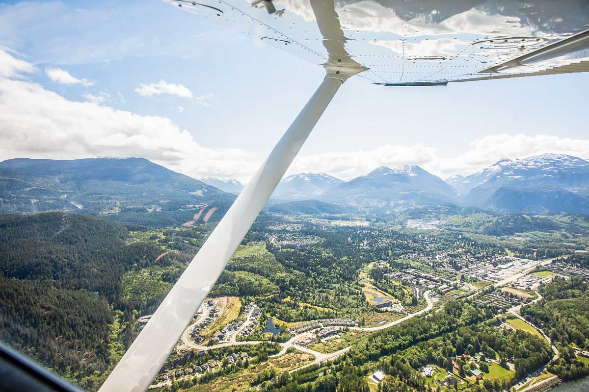 Sea to Sky Air take a scenic flight over Squamish, BC