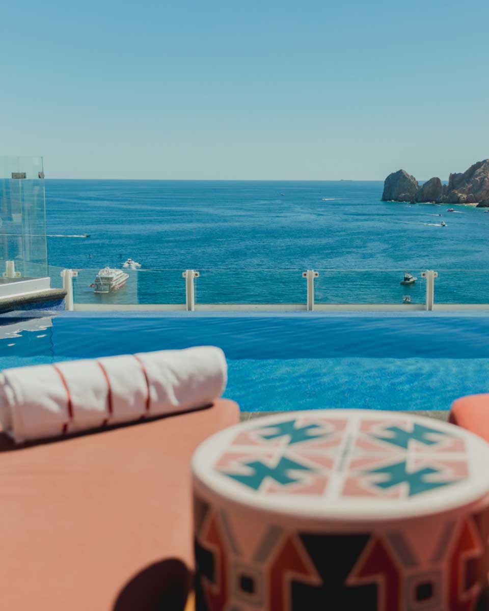 The view from the pool at The Rooftop 360 Cabo San Lucas, Mexico