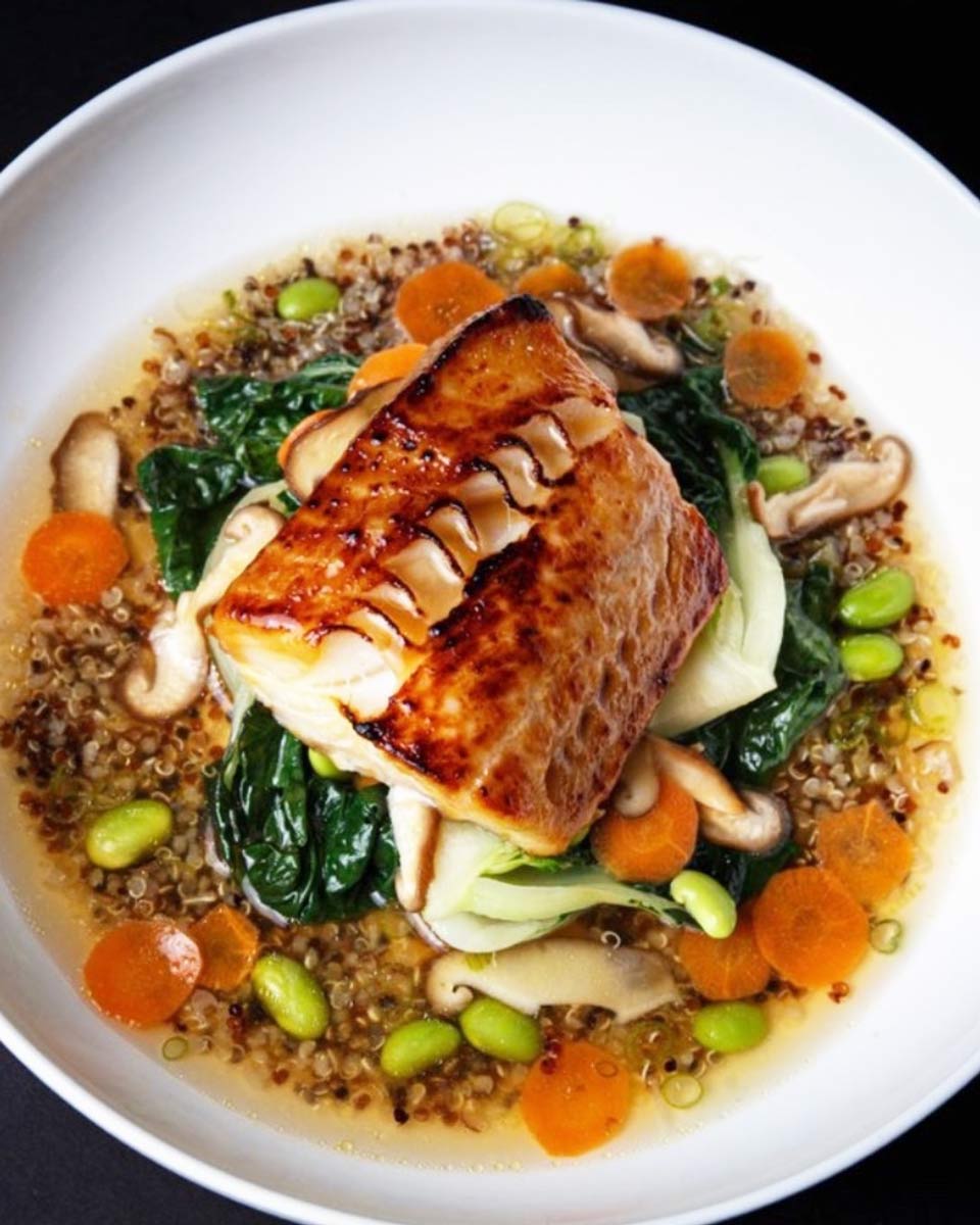 Sablefish meal at Blue Water Cafe in Yaletown