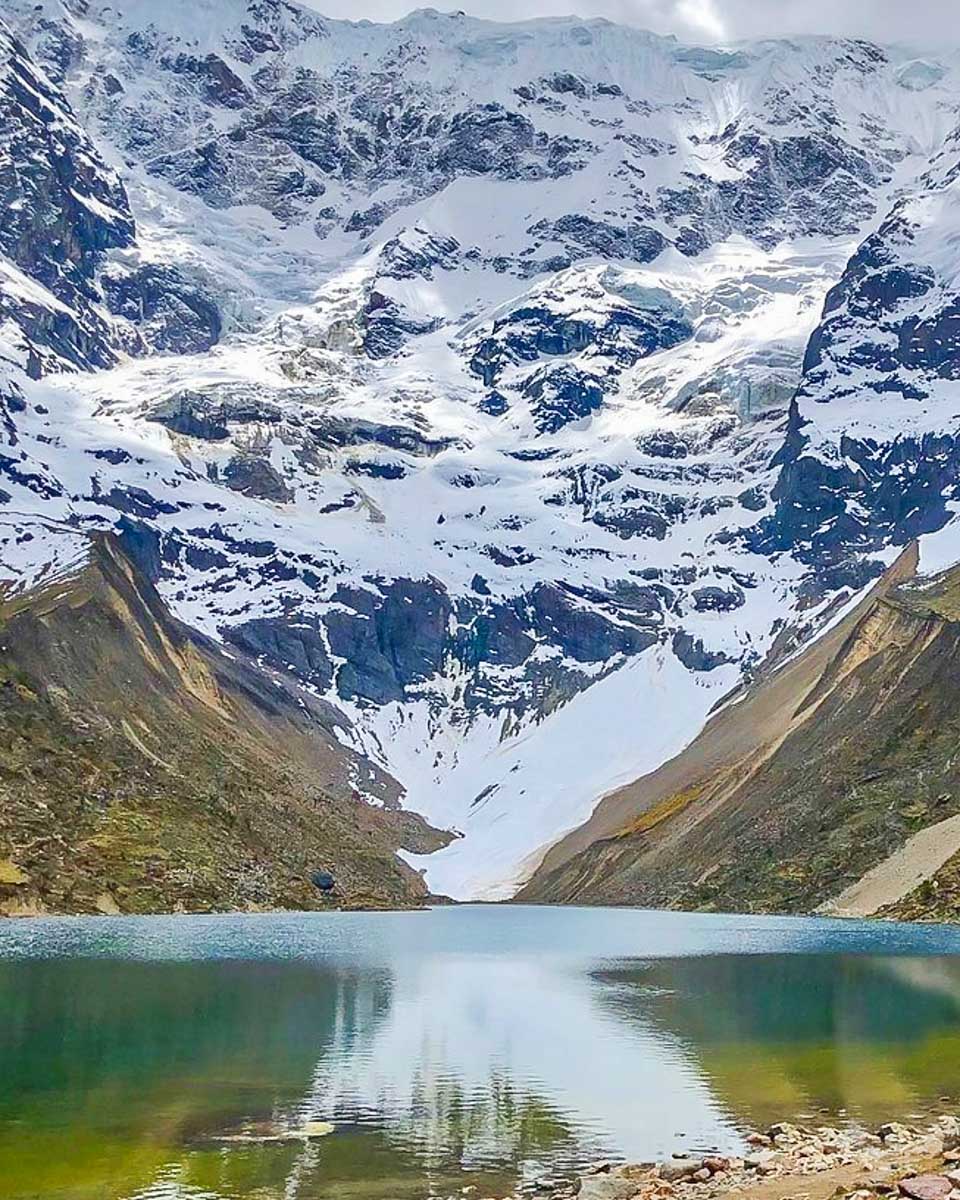 Close up of Humantay Lake, Peru