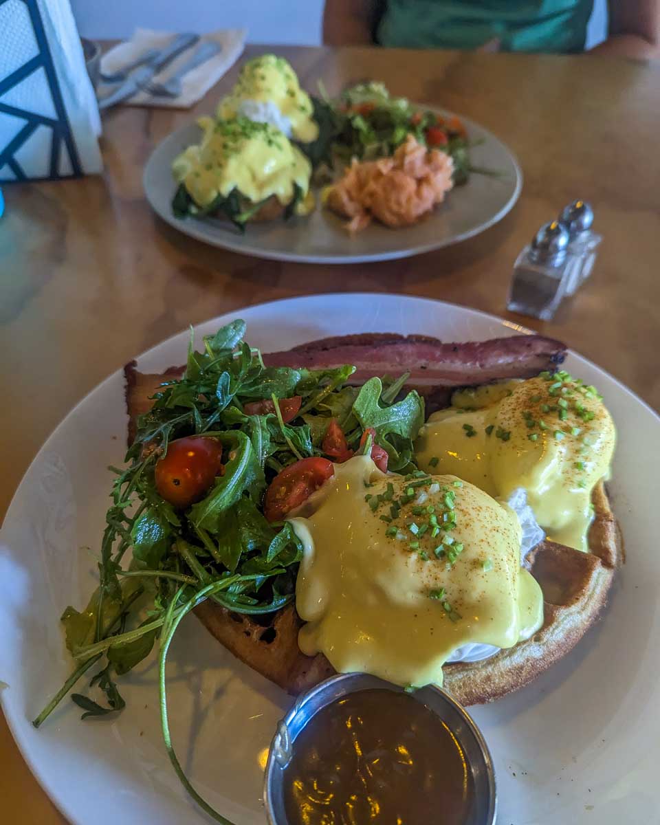 Our delicious brunch from Jolly on Cozumel, Mexico