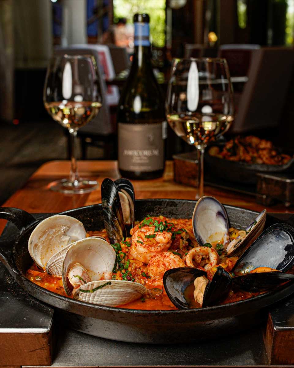 Seafood dish at Puerto Madero Cancún  