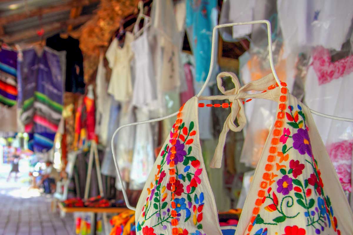 Shopping in Puerto Morelos Mexico
