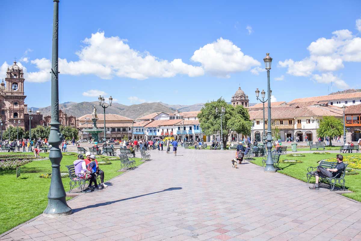 The Plaza del Armas in Cusco, Peru