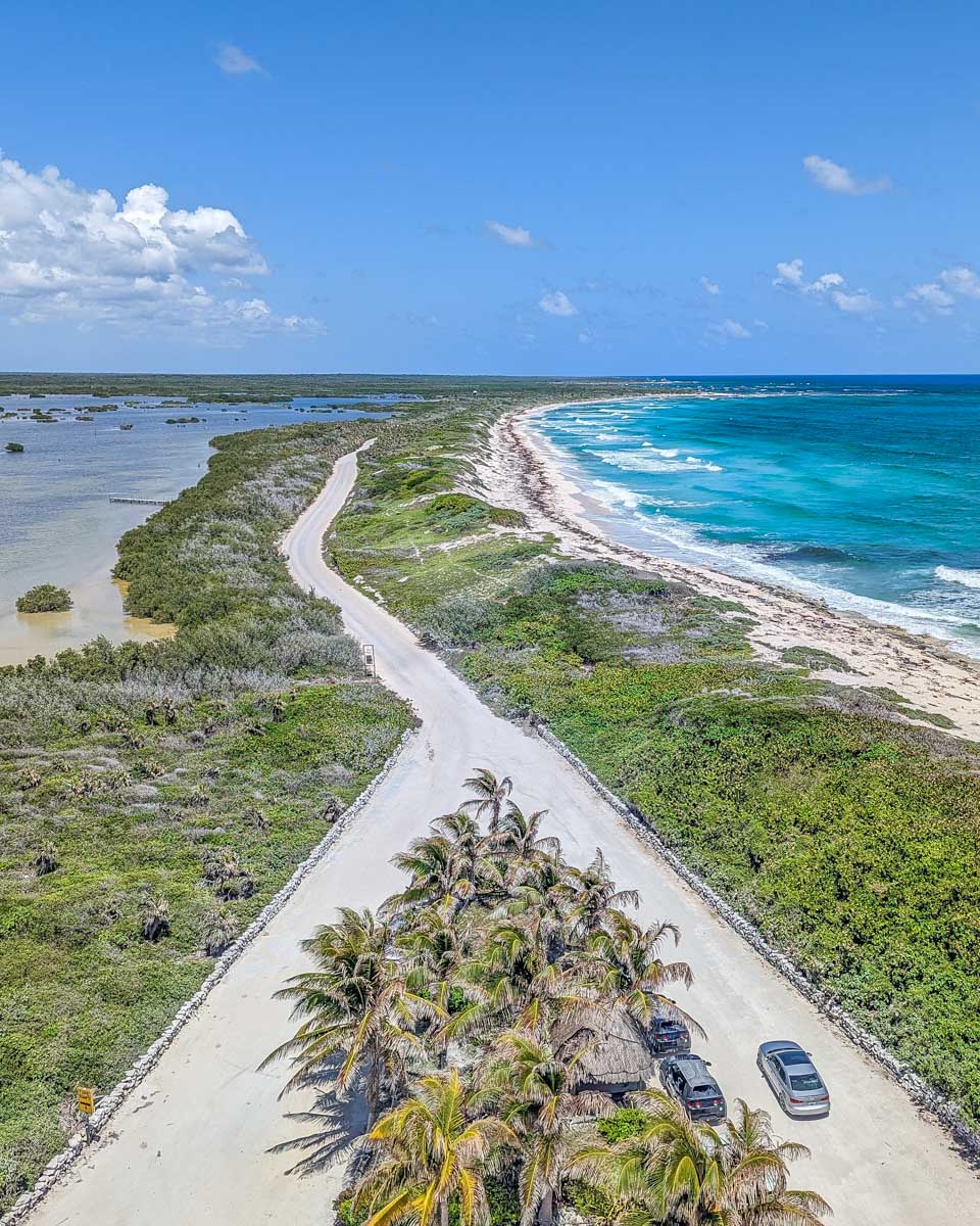 Views from Celarain Lighthouse on Punta Sur Eco Beach Park, Cozumel, Mexico
