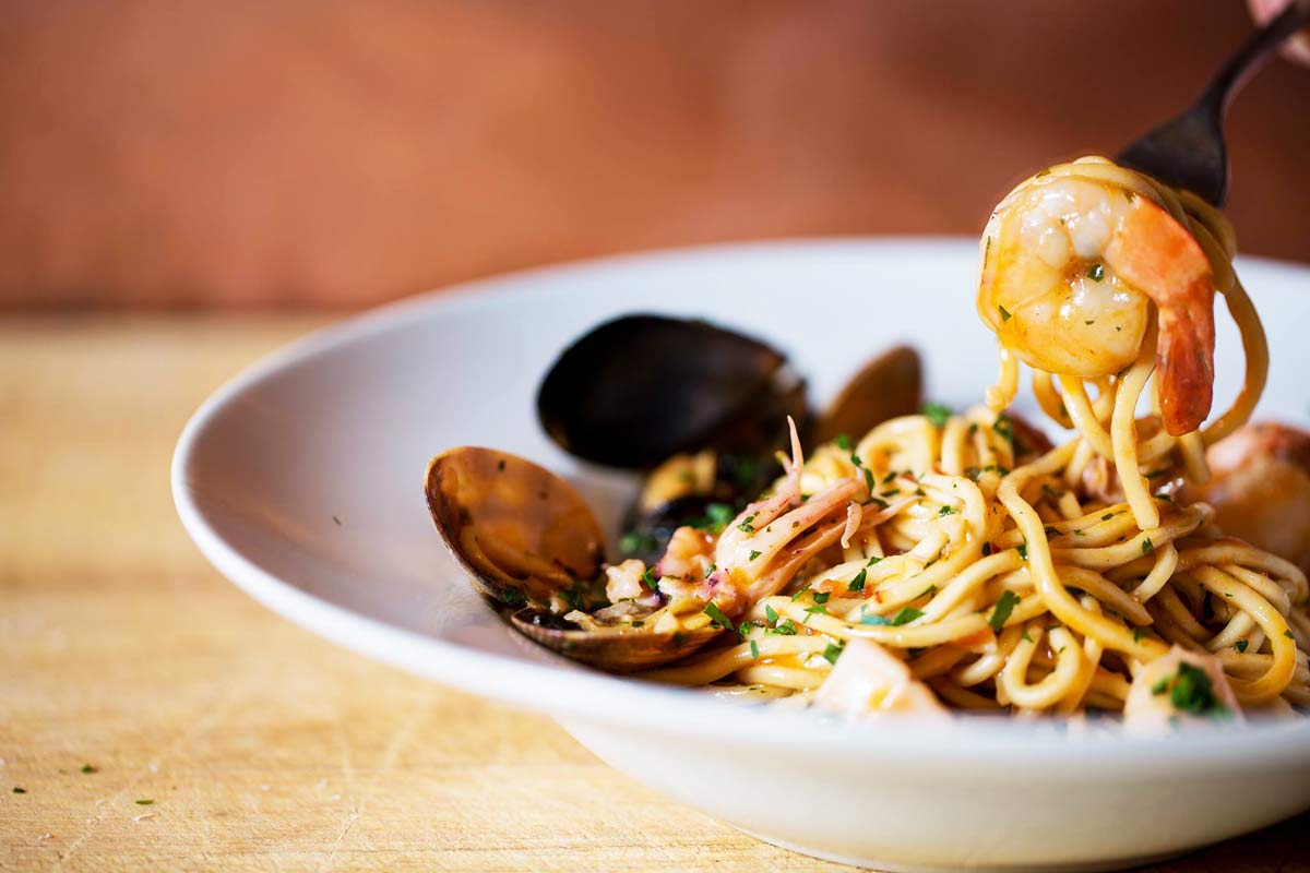 Spaghetti Allo Scoglio at Robba da Matti in Yaletown, Vancouver