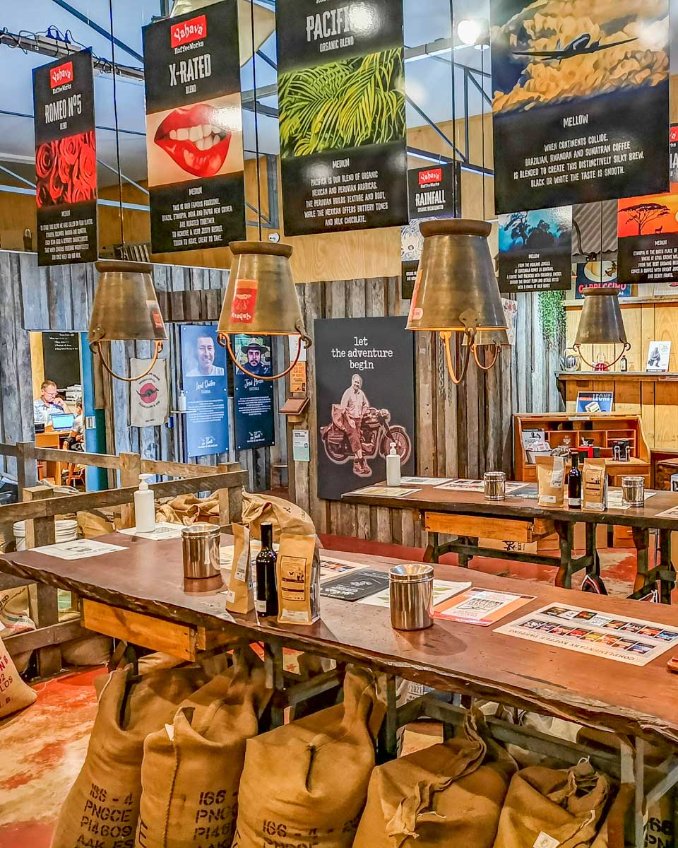 A display inside Yahava KoffeeWorks, Margaret River