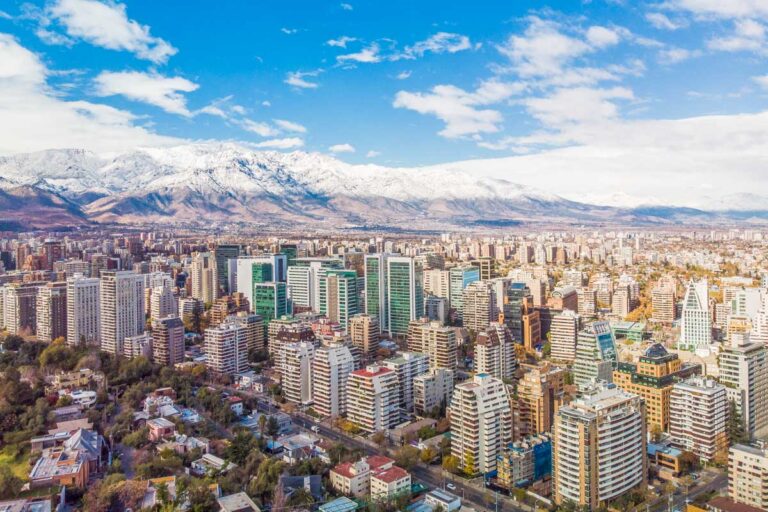 City skyline of Santiago, Chile