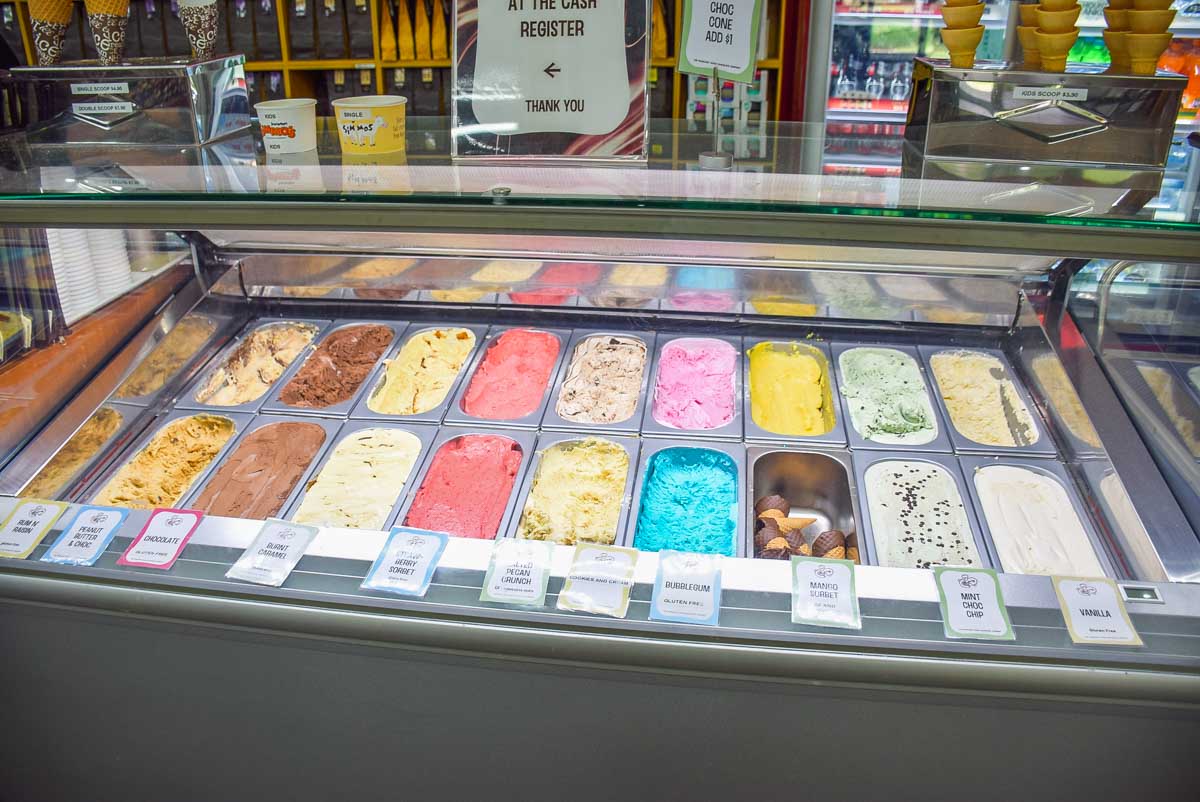 Ice cream at the Milk Shack, Margaret River