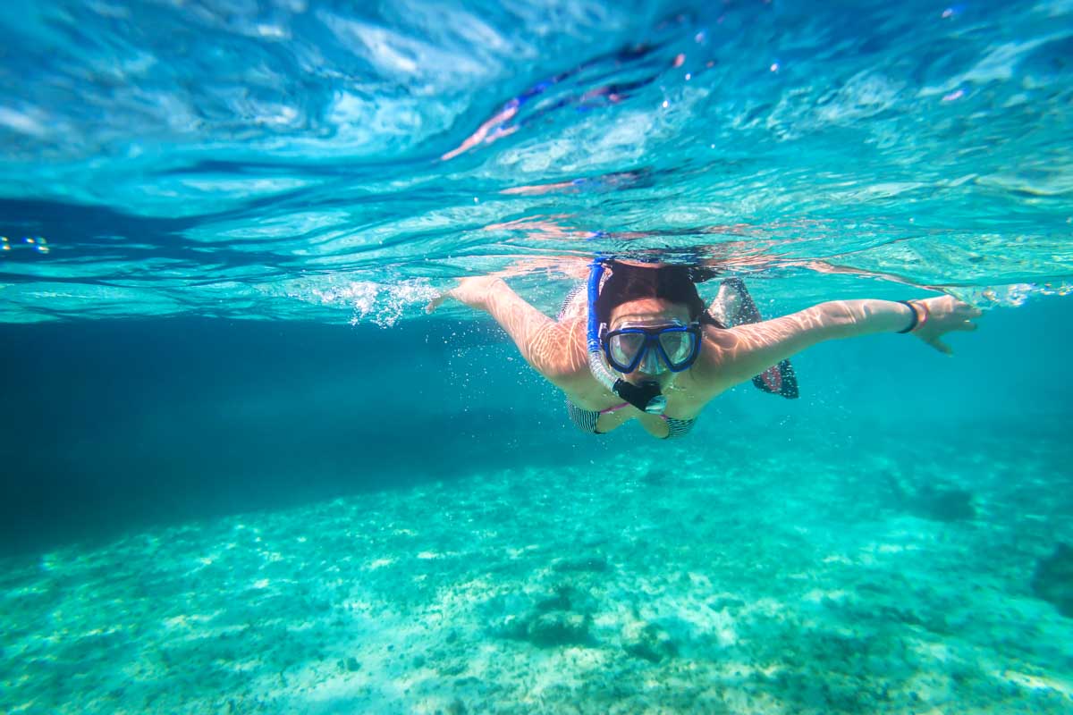 Snorkeling at La Roqueta Island, Mexico