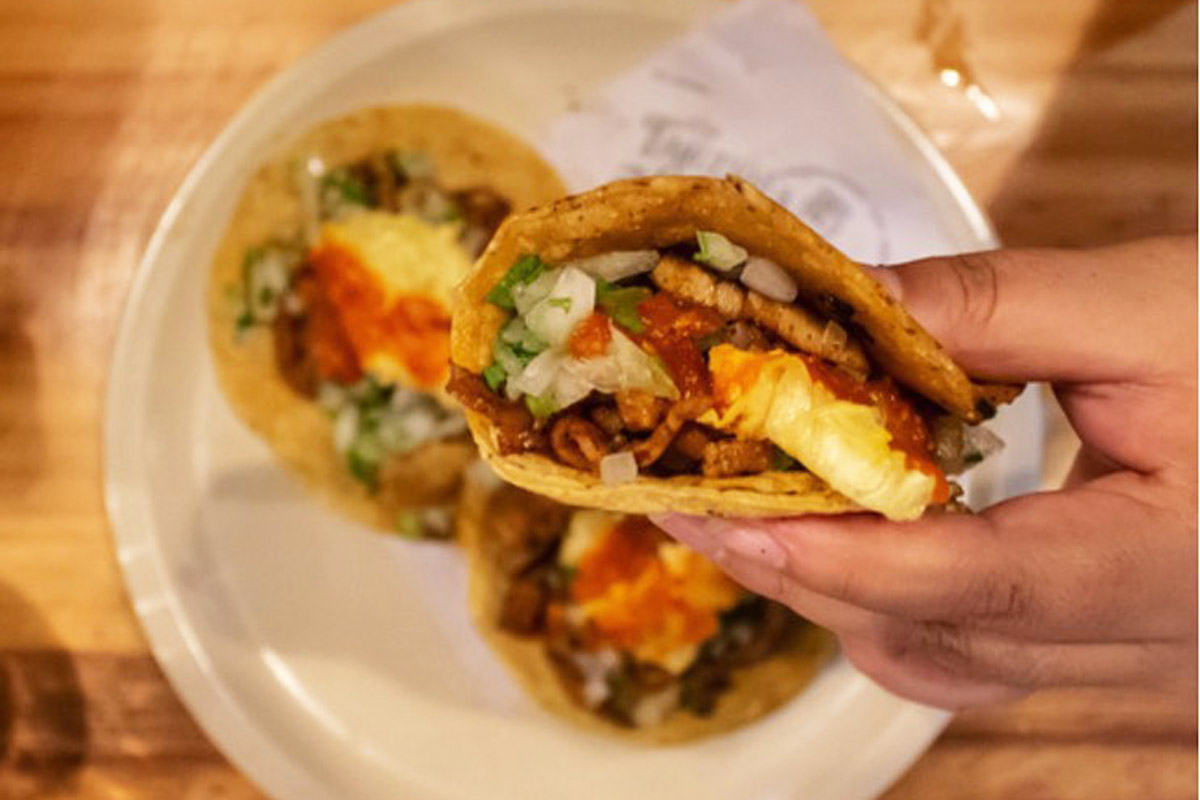 Authentic Mexican Tacos from Taquería Los Compas in Playa Del Carmen, Mexico