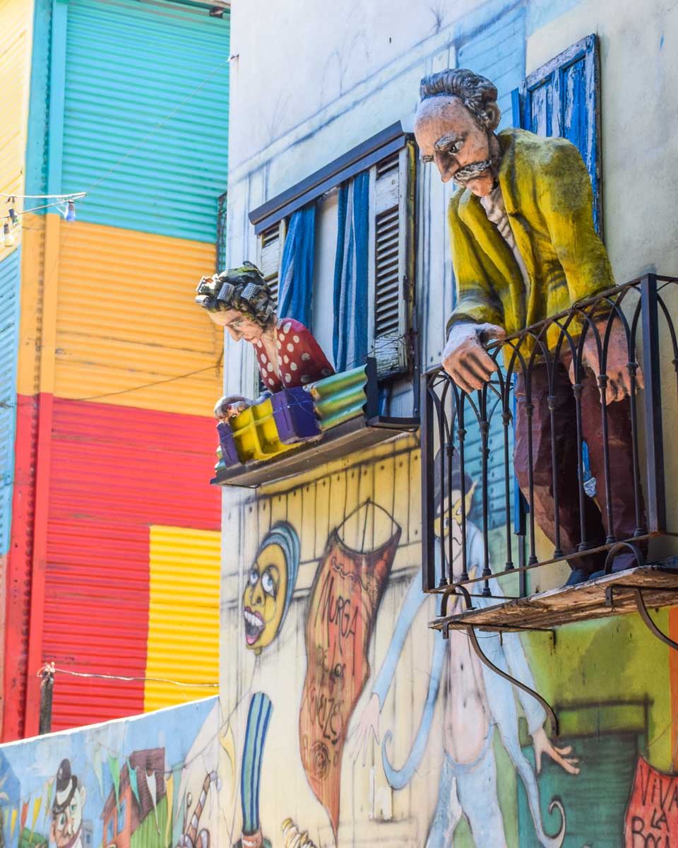 A colorful building in La Boca, Buenos Aires