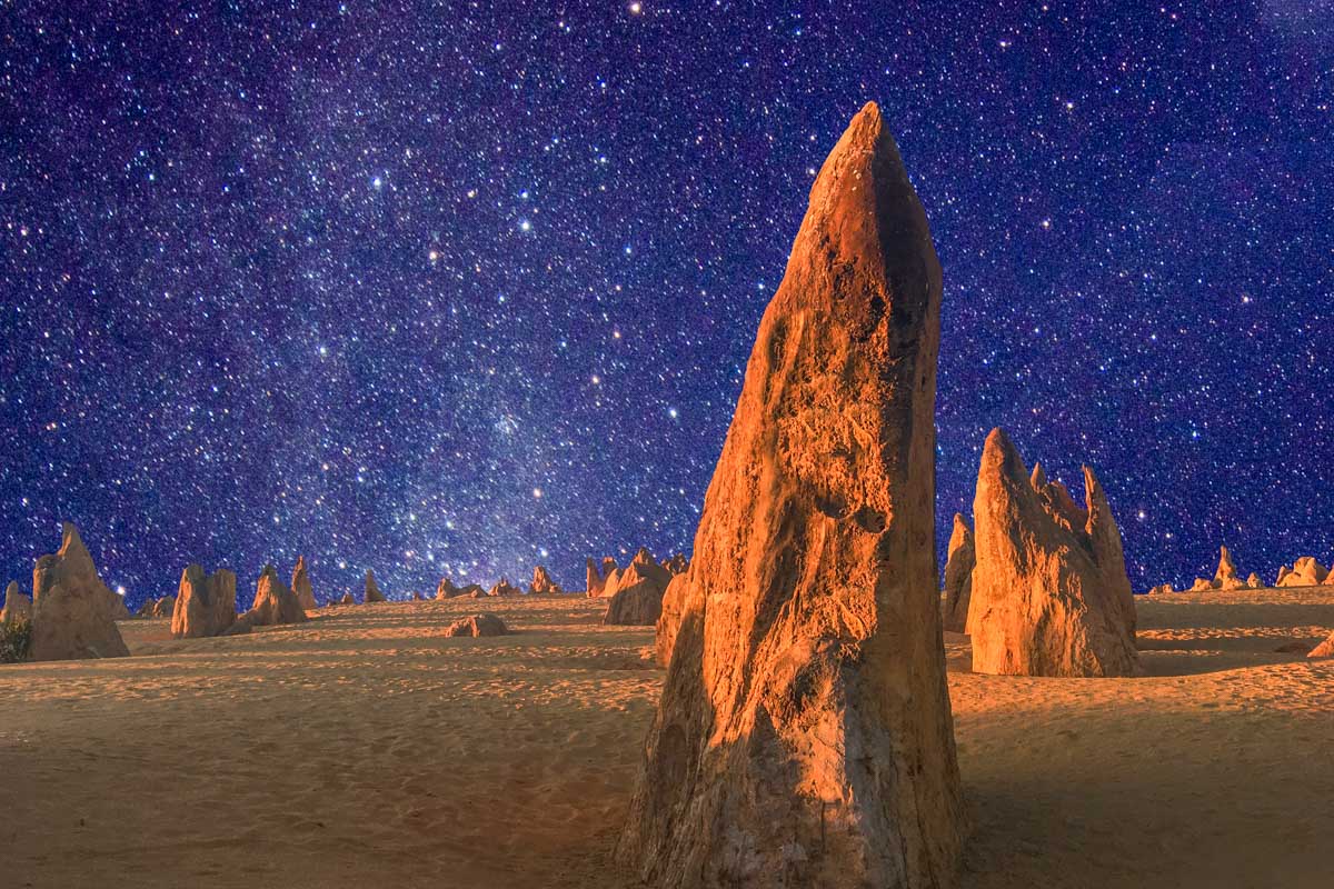 Astro shot at the The Pinnacles Desert north of Perth, WA