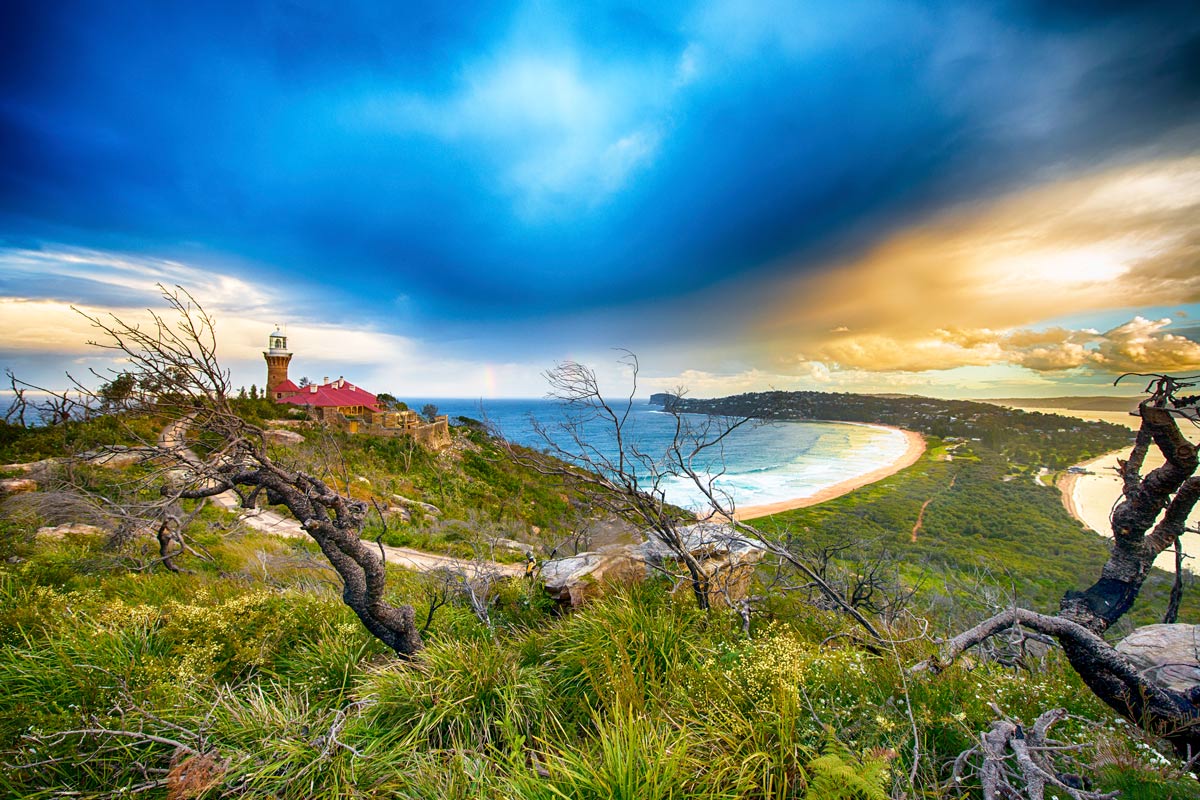 View of Barrenjoey Lighthouse in Palm beach Sydney, Australia