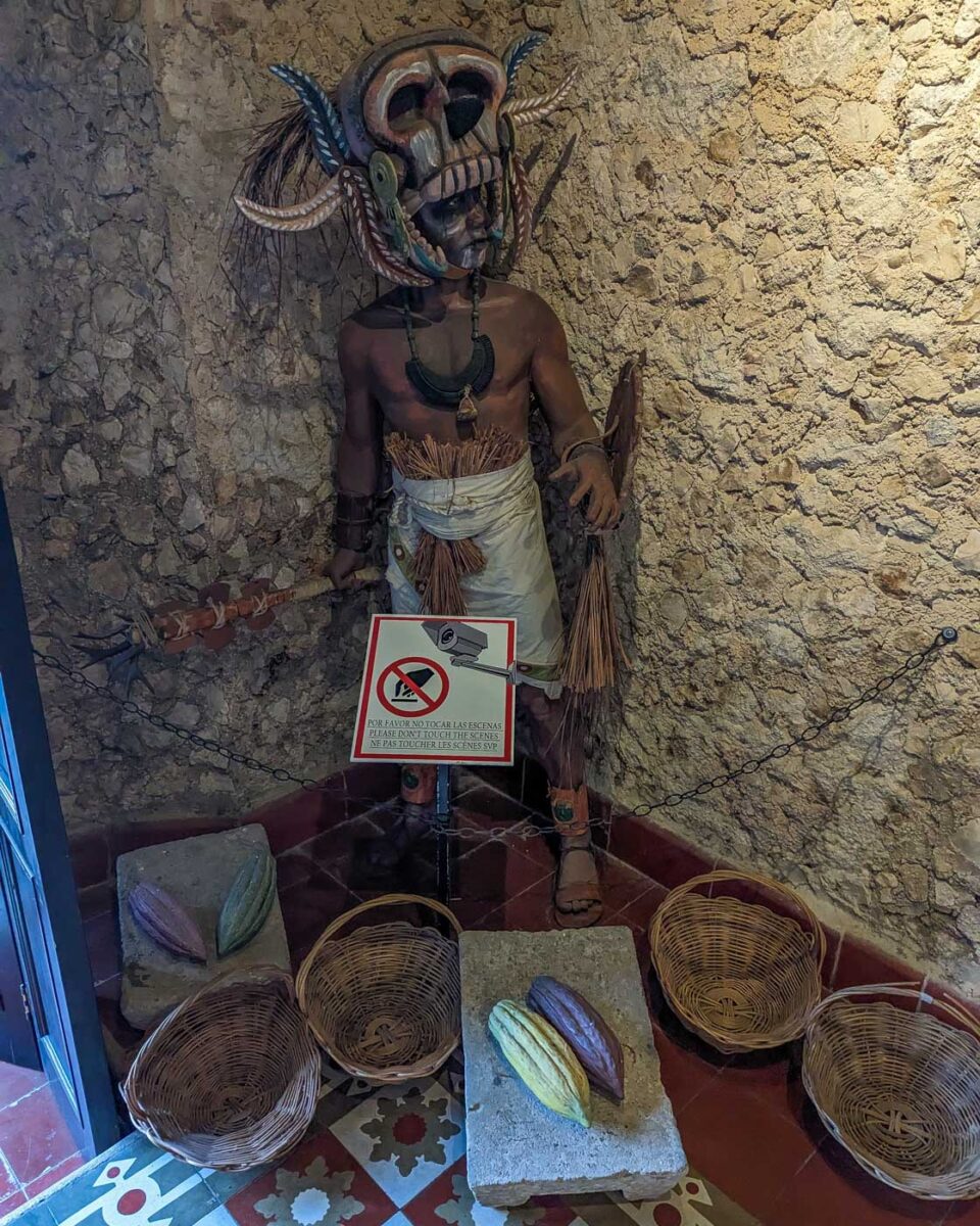 Display at the Choco-Story museum in Valladolid