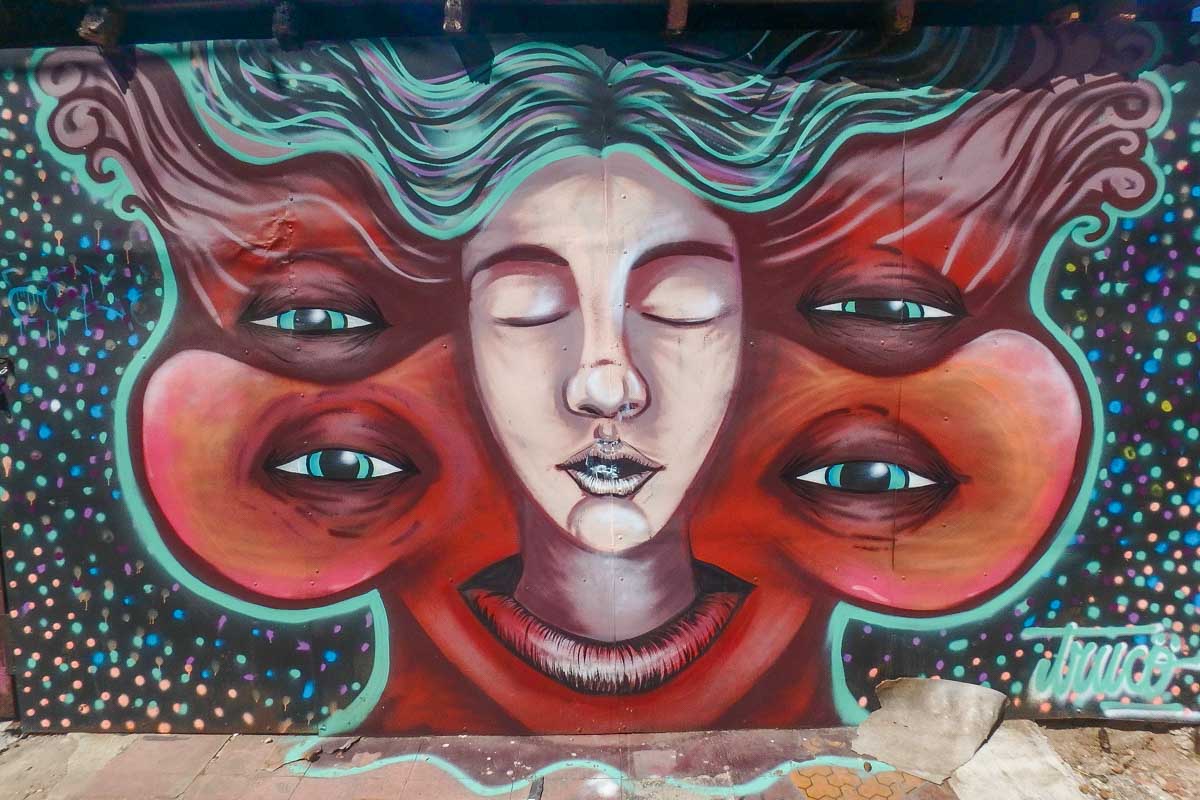 Graffiti on a wall in Valparaiso, Chile