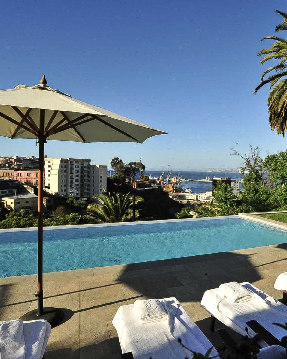 The pool and view at Hotel Casa Higueras