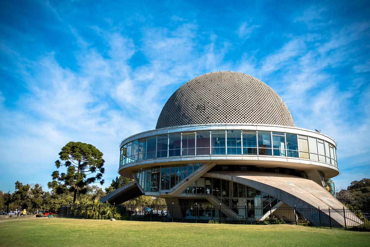 outside view of Planetario Galileo Galilei in Buenos Aires, Argentina