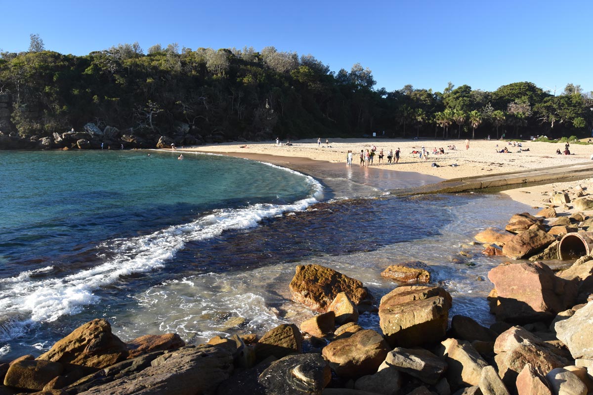 Shelly Beach and Cabbage Tree Bay Aquatic Reserve at Manly in Sydney Australia