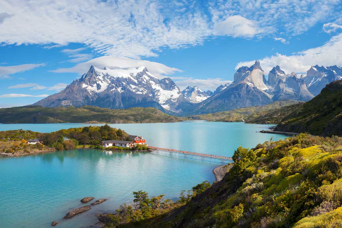 Torres del Paine Mountains and Lake Pehoé