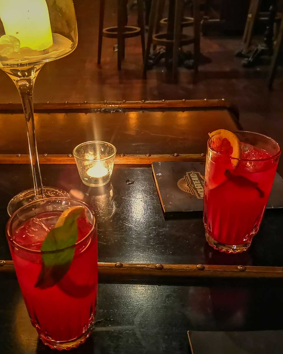 Two cocktails at the The Volstead Lounge, Perth