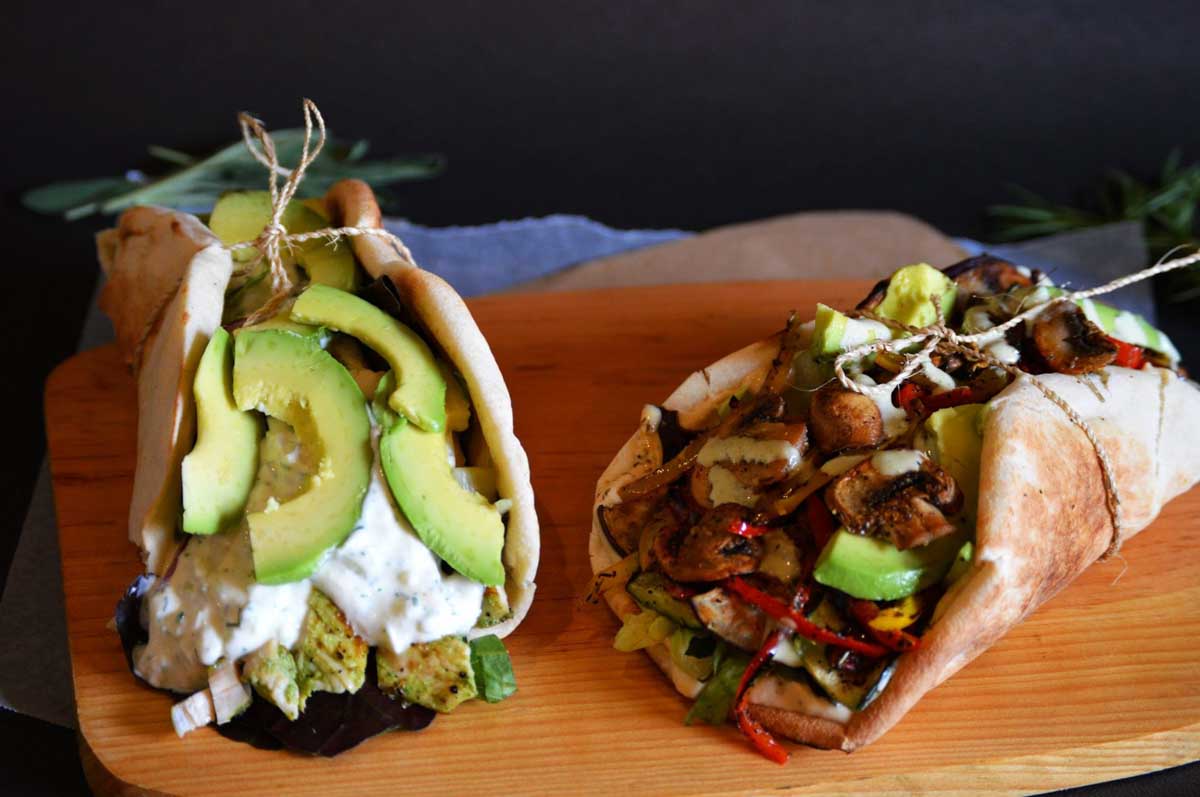 Two wraps on a tour with Antigua Foodie Tours