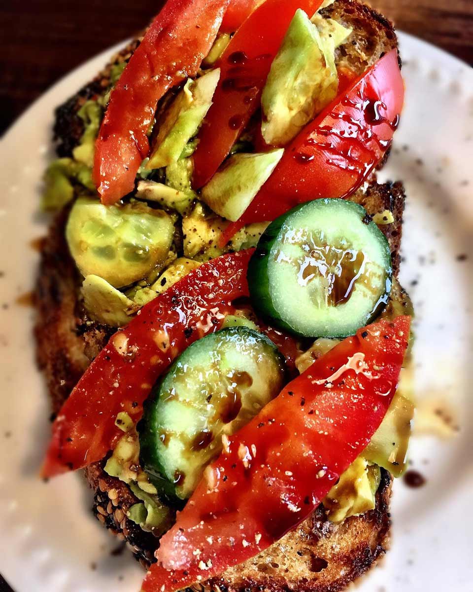 Rustic Millennial Toast from Naked Sprout Café in Whistler, BC